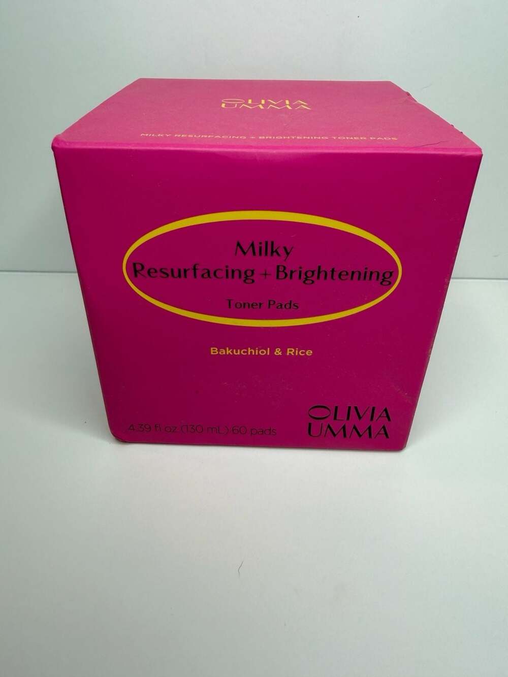 Bnew Olivia umma Milky Resurfacing Brightening Toner Pads 60 Pads